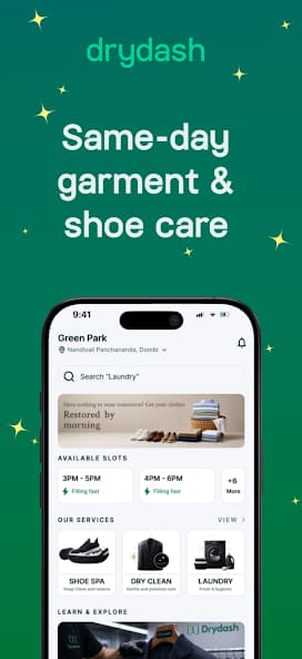 DryDash Mobile Application screenshot 1